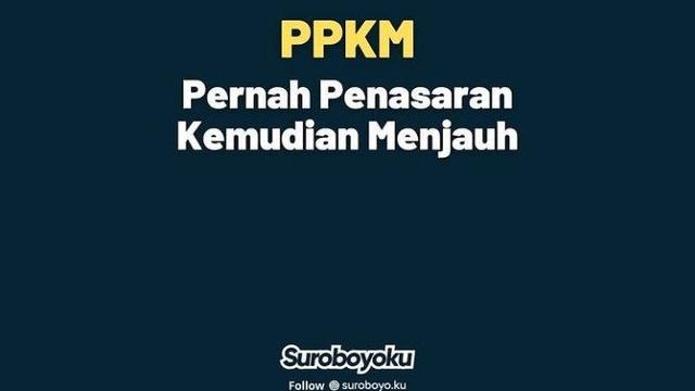 Kocak, Ini 6 Singkatan PPKM ala Netizen yang Bikin Geleng Kepala