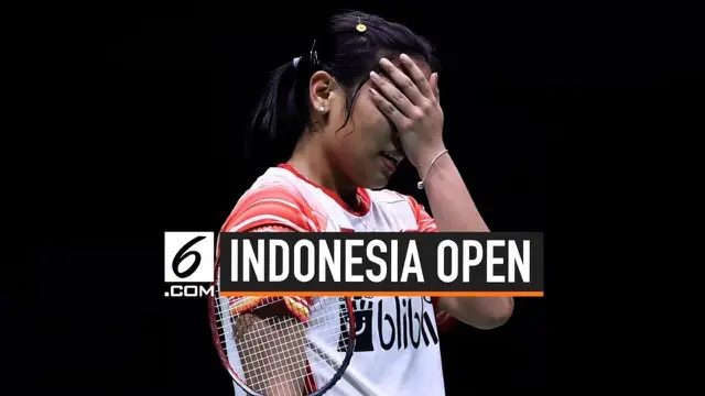 Tunggal putri Indonesia, Gregoria Mariska Tanjung terhenti langkahnya di Indonesia Open 2019 setelah gagal kalahkan pebulutangkis terbaik Thailand, Ratchanok Intanon.