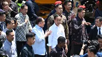 Sebelum ke Malaysia, Jokowi terlebih dahulu melakukan kunjungan kerja ke Singapura.  (AFP/Mohd Rasfan)