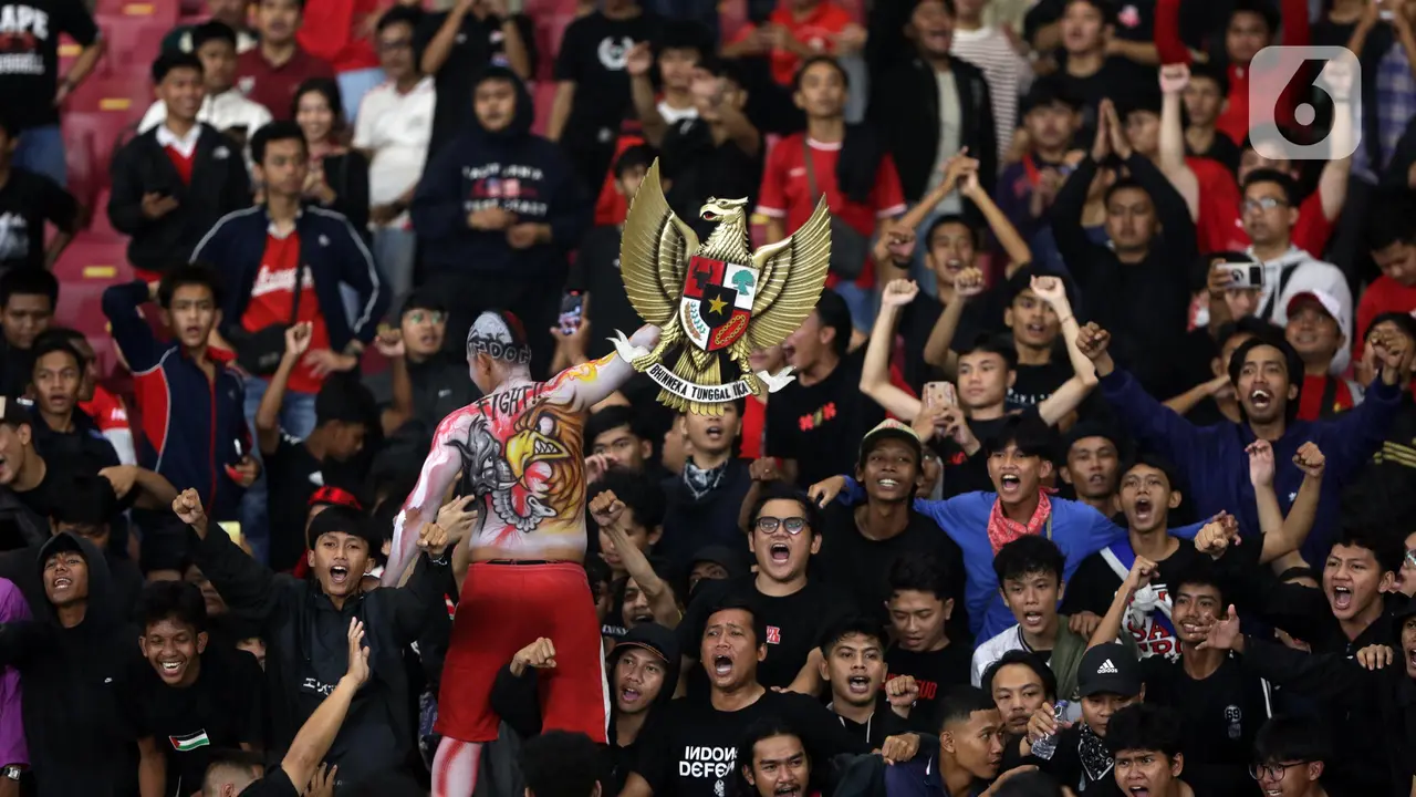 Euforia Pendukung Garuda Muda Rayakan Kemenangan atas Thailand di Semifinal Piala AFF U-23 2025