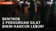 Bentrok Dua Perguruan Silat di Tulungagung, Mobil Polisi dan Sejumlah Rumah Warga Rusak