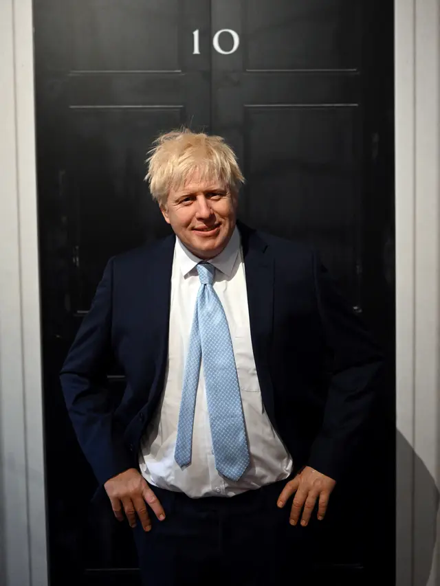 Peluncuran patung lilin PM Inggris Boris Johnson