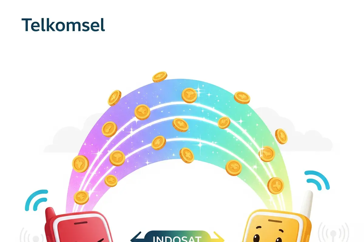 Cara Transfer Pulsa Telkomsel ke Indosat.
