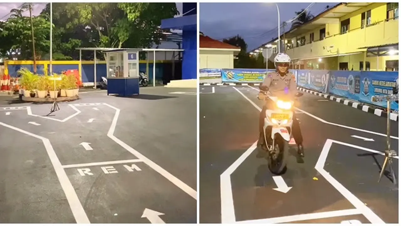 Tanpa Zig Zag dan Angka 8, Ini 6 Potret Lintasan Baru Ujian SIM di Polres Bantul