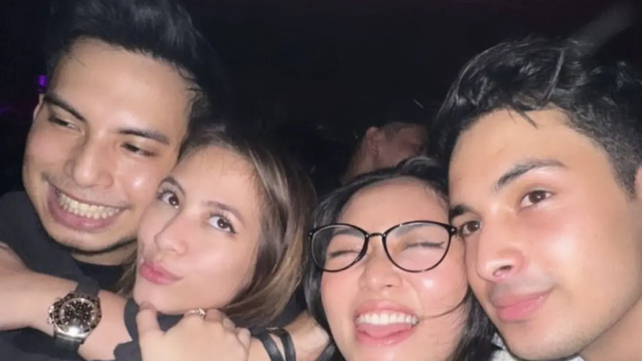 Double date Okin Zara dengan Rachel Salim (Instagram/vickyalaydrus).