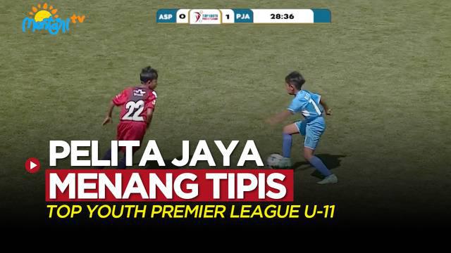 Berita video highlights laga Top Youth Premier League U-11, Pelita Jaya menang 1-0 atas ASIOP Merah, Minggu (12/12/2021).
