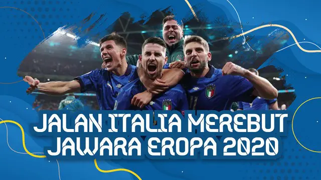 Italia sukses melangkah ke final usai menekuk Spanyol di semi final lewat adu penalti setelah ditahan imbang 1-1 di waktu penuh.
