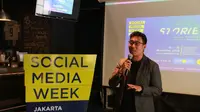 Antonny Liem, Chairman SMW 2019 Jakarta dan CEO PT Merah Cipta Media. Liputan6.com/Keenan Pasha