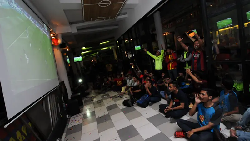 IndoBarca Lakukan "Ritual" Nonton Bareng