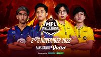Link Live Streaming One Esports MPL Invitational 2022 di Vidio 2-6 November 2022