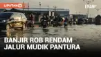 Jalur Mudik Pantura Semarang-Demak Terendam Banjir Rob