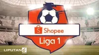Banner Kompetisi Shopee Liga 1. (Liputan6.com/Abdillah)