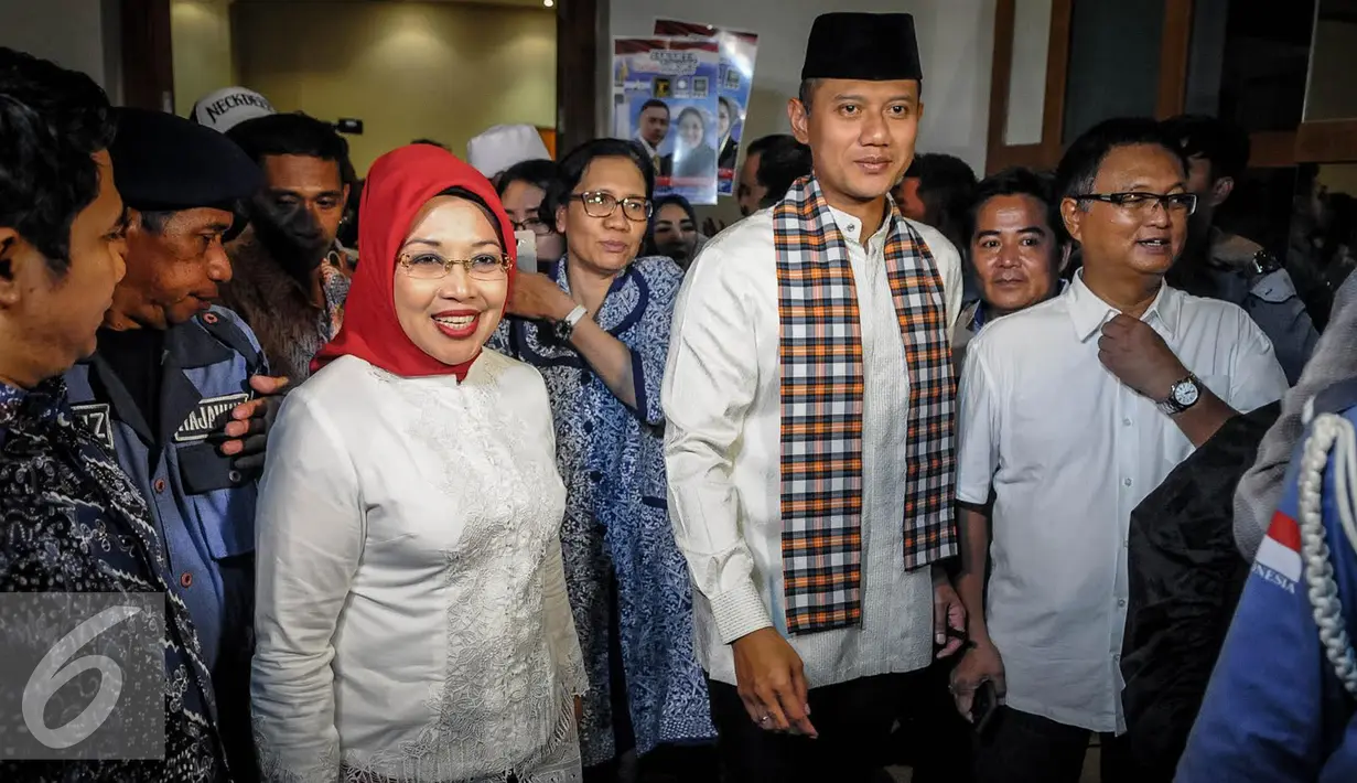 Sylviana Murni dan Agus Harimurti Yudhoyono. (Liputan6.com/Faizal Fanani)