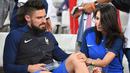 Setelah kehilangan tempat di lini depan, Olivier Giroud ingi meninggalkan Arsenal. Everton kemudian mengajukan tawaran untuk memboyong pemain Prancis itu pada musim panas 2017 lalu. (AFP/Franck Fife)