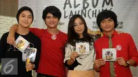 Teuku Rassya, Aliando Syarief, Nikita Willy dan Calvin Jeremy merilis album The Freaks. [Foto: Herman Zakharia/Liputan6.com]