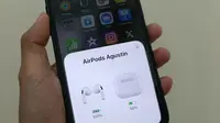 Ilustrasi, menghubungkan AirPods dengan iPhone (Liputan6.com/ Agustin Setyo Wardani)