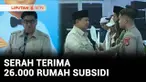 Presiden Prabowo bersama Menteri Perumahan dan Kawasan Permukiman menggelar akad massal dan serah terima kunci rumah kredit perumahan rakyat.