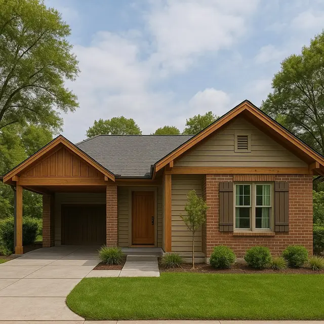 Model Rumah Leter L Tampak Depan