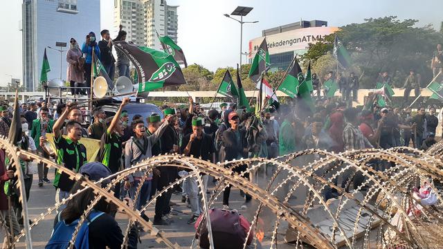 Antisipasi Demo Di Depan Gedung Dpr Polisi Alihkan Arus Lalu Lintas News Liputan6 Com