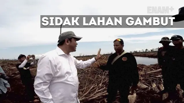  Inspeksi mendadak Kepala Badan Restorasi Gambut Nazir Foead di Desa Bagan Melibur, Kepulauan Meranti, Riau, dihalangi oleh Satpam PT RAPP.