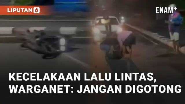 VIDEO: Kecelakaan Lalu Lintas Antara Mobil dan Motor, Warganet: Jangan Digotong