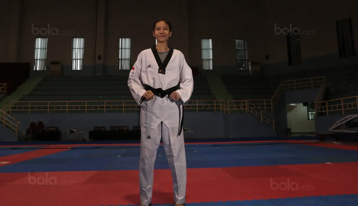 Mariska Halinda bertekad meraih medal emas pada SEA Games 2017 di Kuala Lumpur. (Bola.com/Nicklas Hanoatubun)