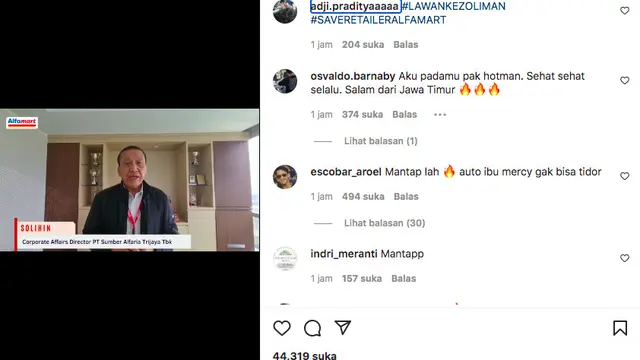 Hotman Paris Ditunjuk Jadi Kuasa Hukum untuk Pegawai Alfamart yang Diancam Konsumen Pengutil Coklat. (instagram.com/hotmanparisofficial)