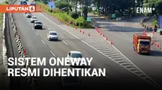 Oneway dari Tol Kalikangkung Menuju Cipali Resmi Dihentikan, Arus Balik Mulai Ramai