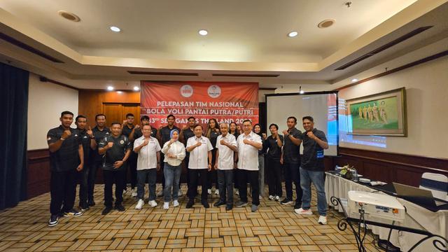 Pelepasan Timnas Voli Pantai untuk SEA Games 2025