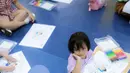 Di acara playdate ini, anak-anak dari Fimelahood untuk lomba mewarnai.