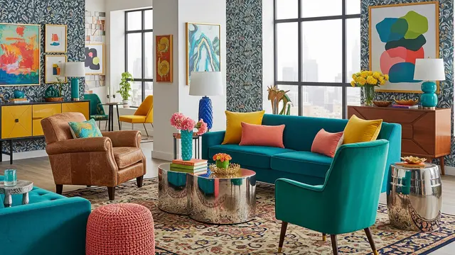 Inspirasi Interior Unik dan Penuh Warna/Gemini AI