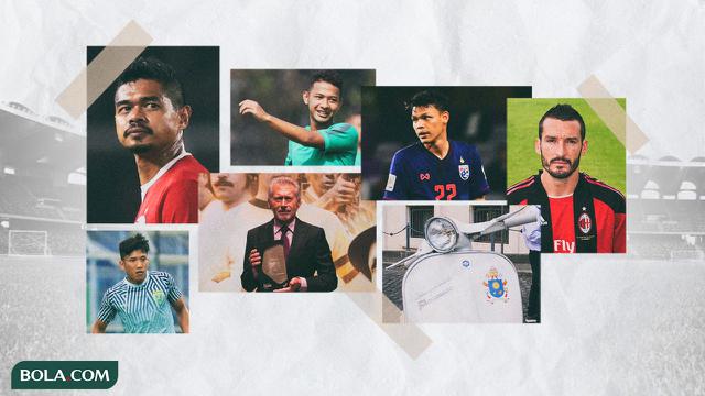 Kolase - Bambang Pamungkas, Ahmad Bustomi, Supachai Jaided, Gian Zola, Paul Breitner, Gianluca Zambrotta, motor Vespa