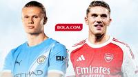Cover prediksi Man City vs Arsenal - Liga Inggris. (Bola.com/Gregah Nurikhsani)