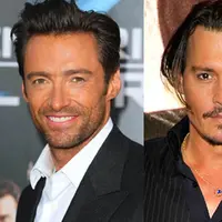 Johnny Depp dan Hugh Jackman. Foto: via eonline.com