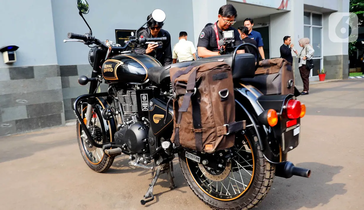 Motor ini disita penyidik KPK dan menjadi salah satu barang bukti kasus dugaan korupsi dana iklan di Bank Pembangunan Daerah Jawa Barat dan Banten atau Bank BJB. (Liputan6.com/Herman Zakharia)