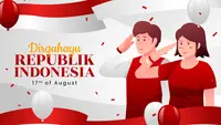 Ilustrasi HUT RI, Kemerdekaan Indonesia, dirgahayu Indonesia. (Image by Freepik)