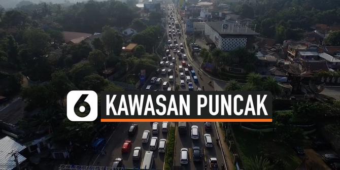 VIDEO: Lalu Lintas Padat, Warga Jakarta Penuhi Kawasan Puncak