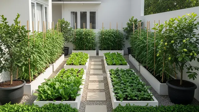 Kebun   Dibagi Zona Sayur dan Buah