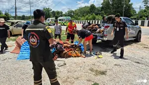 Ngeri, Pickup Disopiri Bocah 11 Tahun Tewaskan 8 Biksu