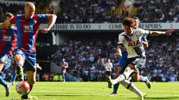 Crystal Palace. Dari total 13 kali pertemuan dengan Crystal Palace di semua ajang, Son Heung-min berhasil mencetak 6 gol dan 2 assist serta membawa Tottenham Hotspur 10 kali menang, 2 kali imbang dan 1 kali kalah. Gol terakhir ke gawang Crystal Palace dicetak pada pekan ke-19 Liga Inggris musim 2021/2022, 26 Desember 2021 dalam laga yang berkesudahan 3-0. (AFP/Ben Stansall)