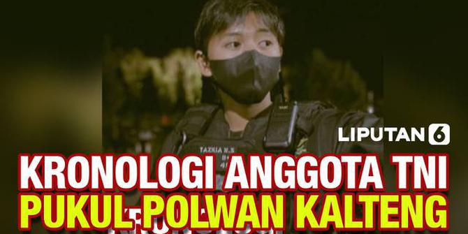 VIDEO: Viral, Anggota TNI Diduga Pukul Polwan Saat Bubarkan Kerumunan