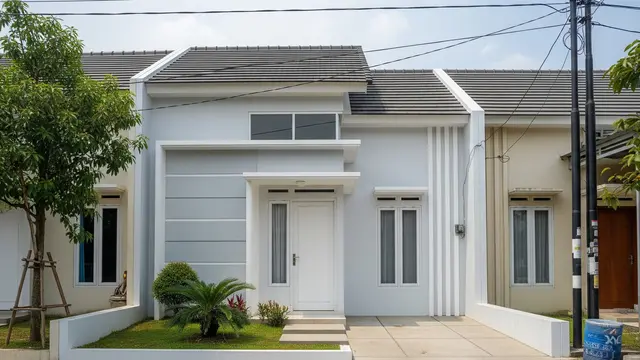 Model Minimalis dengan Garis Horizontal