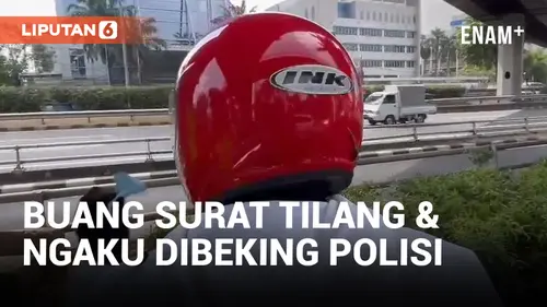 VIDEO: Ngaku Dibeking Oknum Polisi, Pemotor yang Terobos Jalur Busway Ogah Ditilang