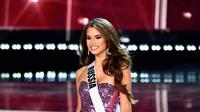 Kseniya Alexandrova, Miss Universe Rusia 2017, meninggal di usianya ke 30 tahun usai mobilnya tertabrak rusa besar. Alexandrova dinyatakan meninggal pada Selasa (12/08/2025). (dok. Frazer Harrison/GETTY IMAGES NORTH AMERICA/Getty Images&nbsp;via&nbsp;AFP)