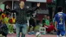 Ekspresi Dejan Antonic, pelatih Persib Bandung saat melawan Bali United dalam turnamen sepak bola Bali Island 2016 di Stadion Kapten I Wayan Dipta, Gianyar, Bali, Minggu (21/2/2016). (Bola.com/Peksi Cahyo)