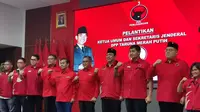 PDI Perjuangan melantik mantan Wali Kota Semarang Hendrar Prihadi alias Hendi menjadi Ketua Umum DPP Taruna Merah Putih (TMP) periode 2019-2024 menggantikan Maruarar Sirait.
