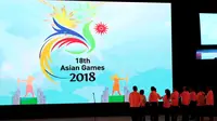 Logo Asian Games 2018_Hari Olah Raga Nasional_(Bola.com/Arief Bagus)