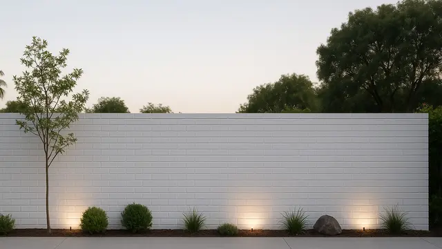 Model Pagar Bata Ala Japandi/Ilustrasi AI