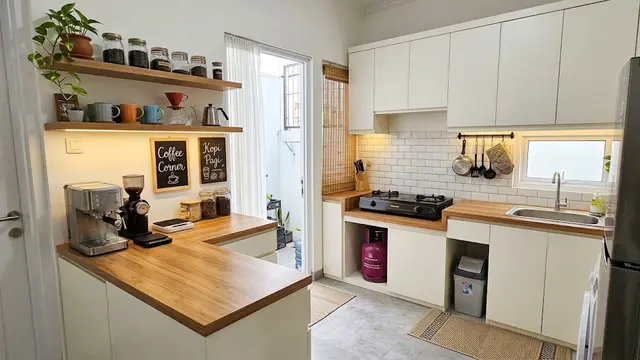 9 Desain Dapur Sederhana untuk yang Suka Ngopi di Rumah, Hangat dan Estetik