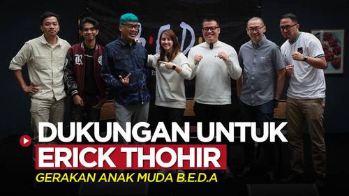 VIDEO: Gerakan Anak Muda B.E.D.A Beri Dukungan untuk Erick Thohir sebagai Ketum PSSI